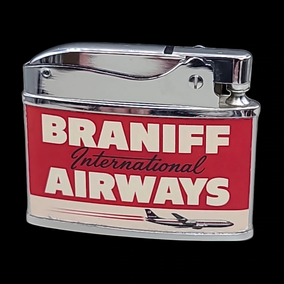 Phillips 66 Flite-Fuel / Braniff International Airways back archival photograph