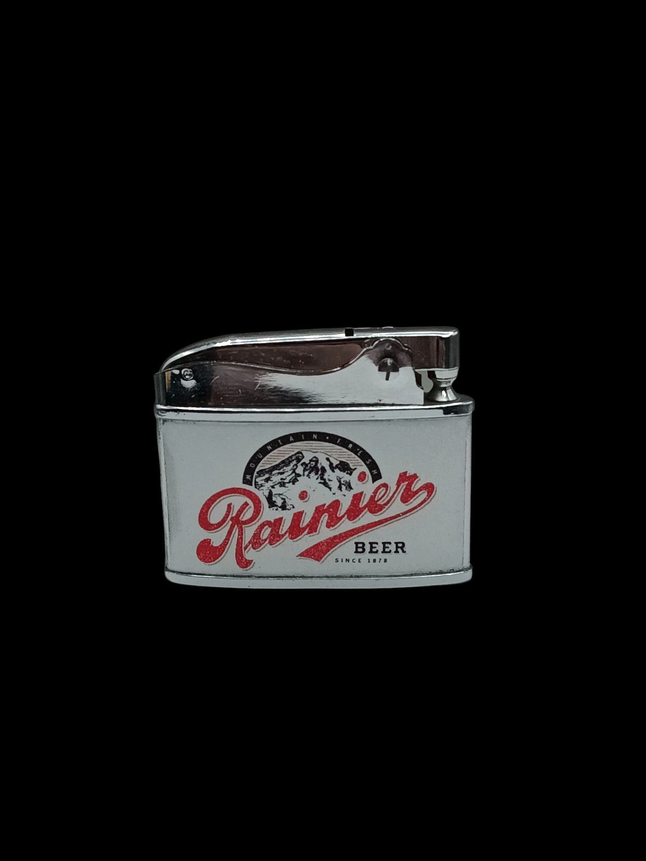 Rainier Beer – Script Mountain Logo (Since 1878) back archival photograph