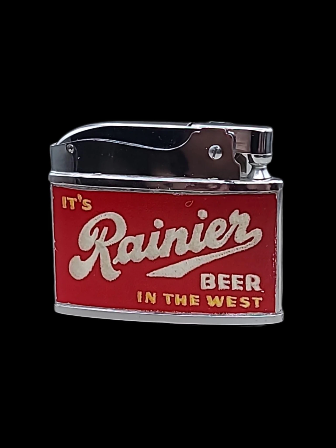 Rainier Beer – “It’s Rainier Beer in the West” (Red) back archival photograph