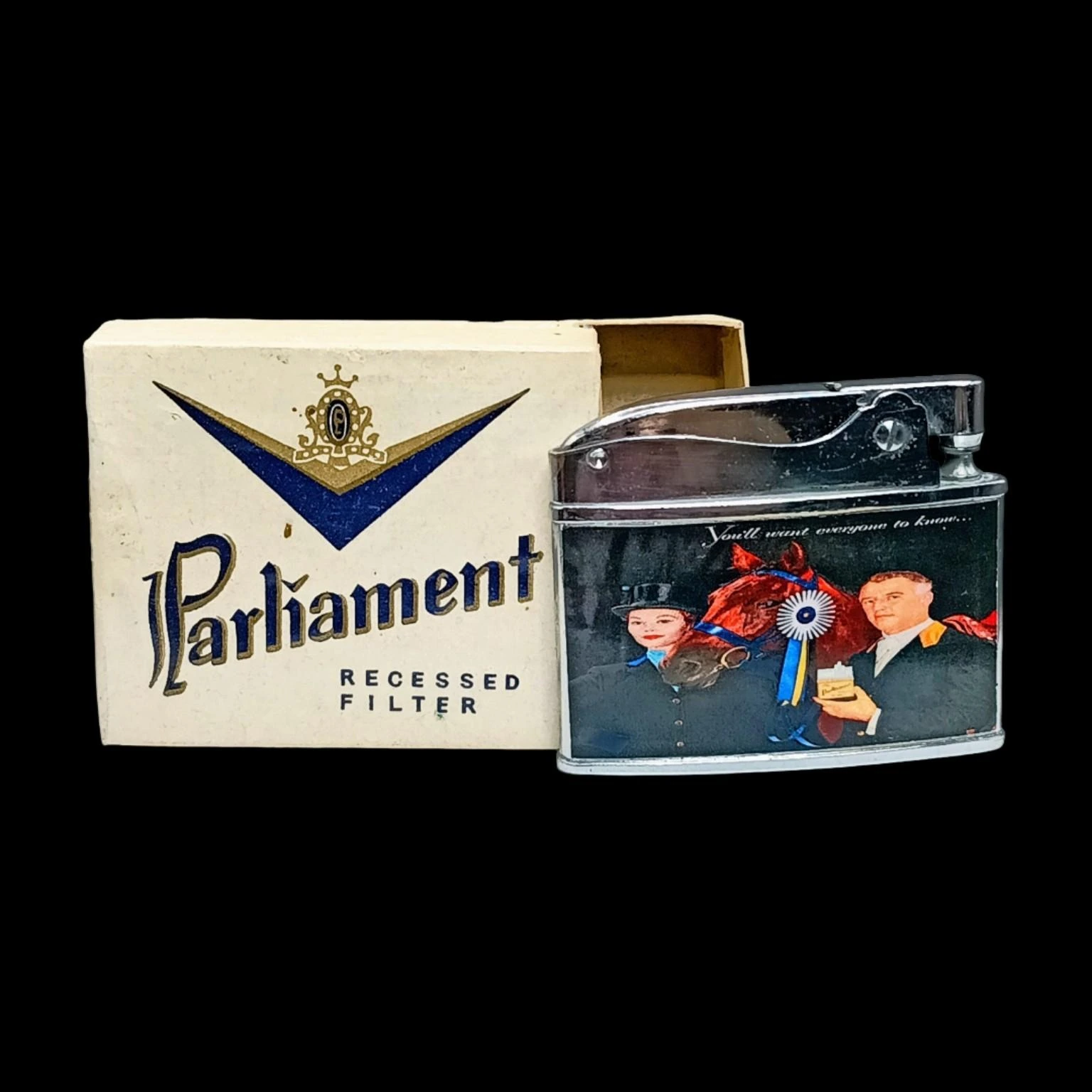 Parliament — “A Tip to Smart Smokers” back archival photograph
