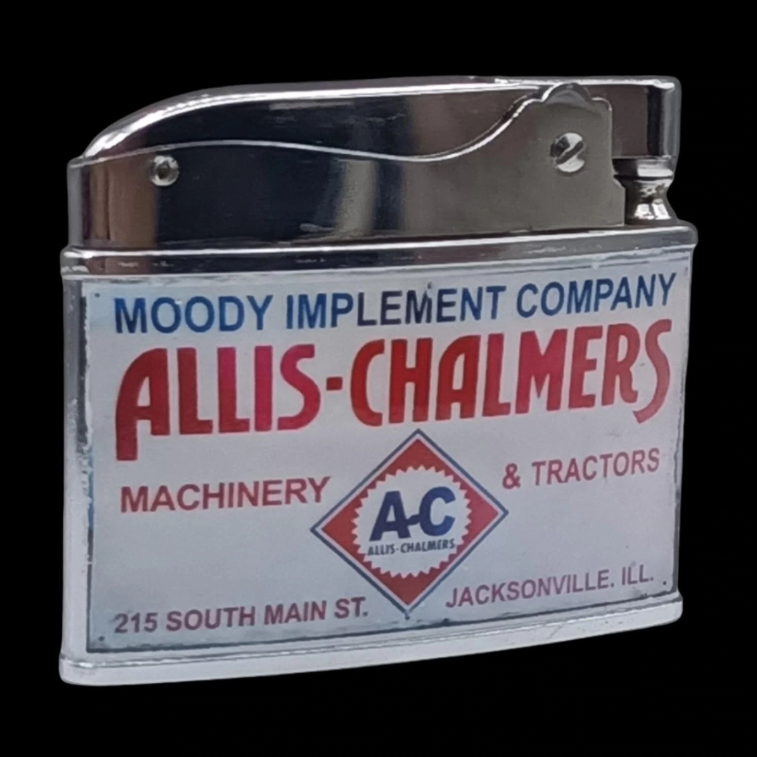 Allis-Chalmers Machinery & Tractors – Moody Implement Company back archival photograph