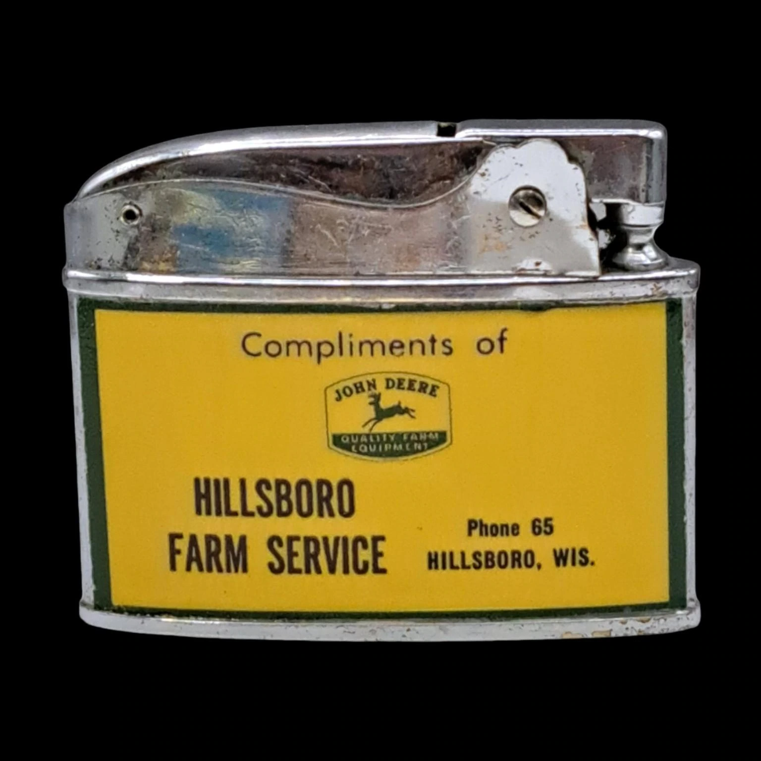 John Deere — Hillsboro Farm Service back archival photograph