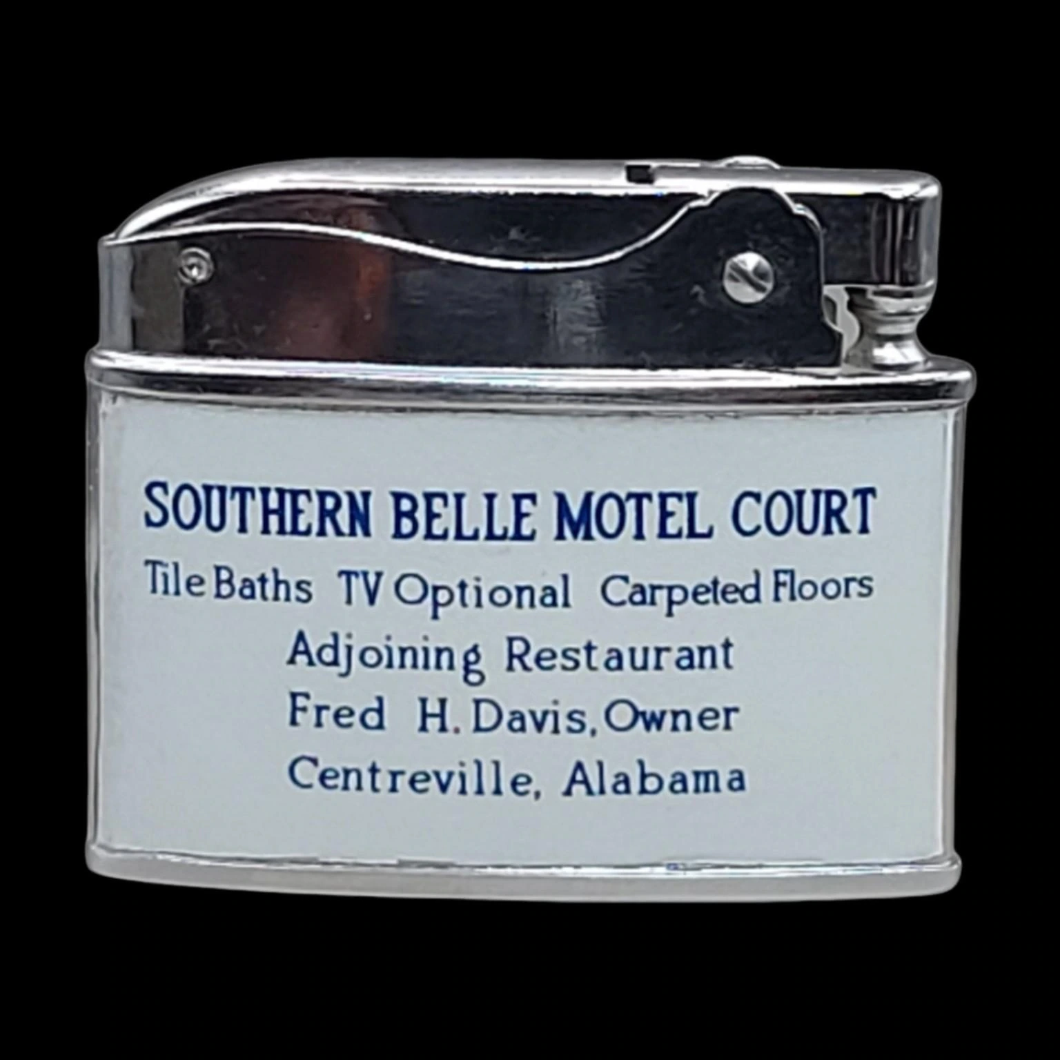 Southern Belle Motel Court — Centreville, Alabama back archival photograph