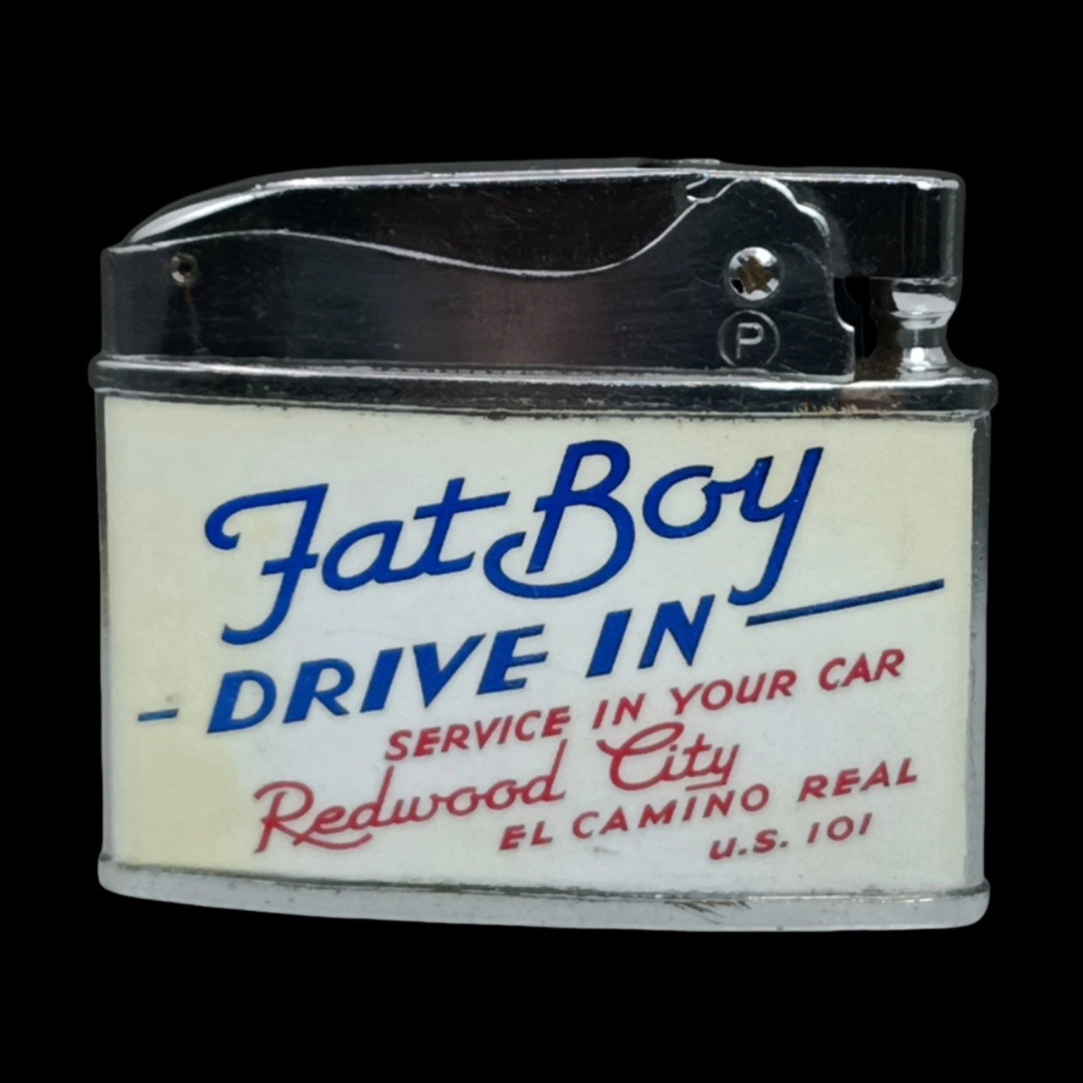 Fat Boy Drive In back archival photograph