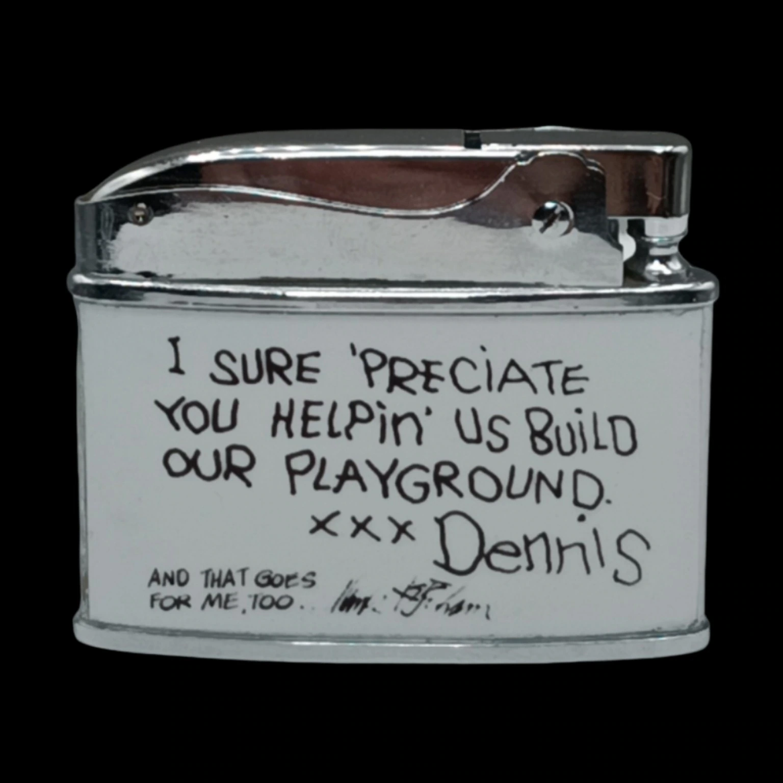 Dennis the Menace Playground Fundraiser back archival photograph